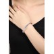 Ruif Jewelry Classic Design Semicircle S925 Silver 5.4ct Lab Grown Sapphire Bracelet Rainbow Color Princess Cut Gemstone Jewelry