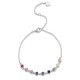 Ruif Jewelry Classic Design Round Shape S925 Silver 1.35ct Lab Grown Sapphire Bracelet Rainbow Color Gemstone Jewelry Ruif Jewelry Classic Design Round Shape S925 Silver 1.35ct Lab Grown Sapphire Bracelet Rainbow Color Gemstone Jewelry