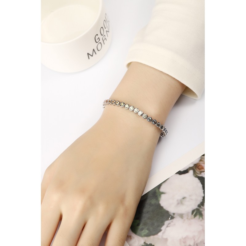 Ruif Jewelry Classic Design Round Shape S925 Silver 5.55ct Lab Grown Sapphire Bracelet Rainbow Color Gemstone Jewelry Ruif Jewelry Classic Design Round Shape S925 Silver 5.55ct Lab Grown Sapphire Bracelet Rainbow Color Gemstone Jewelry