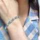 Ruif Jewelry Classic Design S925 Silver 14.603ct Lab Grown Sapphire And Paraiba Bracelet Gemstone Jewelry