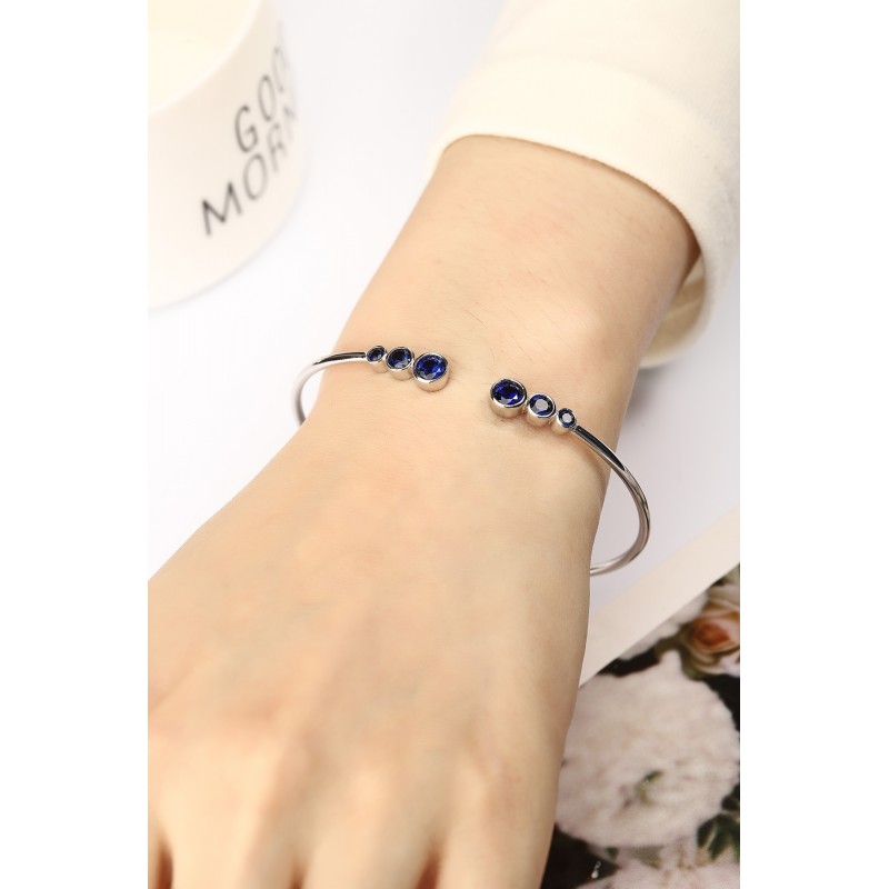Ruif Jewelry Classic Design S925 Silver 2.05ct Lab Grown Sapphire Bracelet Gemstone Jewelry Ruif Jewelry Classic Design S925 Silver 2.05ct Lab Grown Sapphire Bracelet Gemstone Jewelry