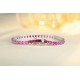 Ruif Jewelry Classic Design S925 Silver 9.5ct Lab Grown Sapphire Bracelet Gradient Pink Color Princess Cut Gemstone Jewelry Ruif Jewelry Classic Design S925 Silver 9.5ct Lab Grown Sapphire Bracelet Gradient Pink Color Princess Cut Gemstone Jewelry
