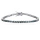 Ruif Jewelry Classic Design S925 Silver 4.32ct Lab Grown Sapphire Bracelet Gradient Green Color Princess Cut Gemstone Jewelry Ruif Jewelry Classic Design S925 Silver 4.32ct Lab Grown Sapphire Bracelet Gradient Green Color Princess Cut Gemstone Jewelry