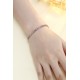 Ruif Jewelry Classic Design S925 Silver 4.32ct Lab Grown Sapphire Bracelet Gradient Papalacha Color Princess Cut Gemstone Jewelry