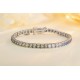 Ruif Jewelry Classic Design S925 Silver 8.65ct Lab Grown Sapphire Bracelet Gradient Green/Blue Color Princess Cut Gemstone Jewelry Ruif Jewelry Classic Design S925 Silver 8.65ct Lab Grown Sapphire Bracelet Gradient Green/Blue Color Princess Cut Gemstone Jewelry