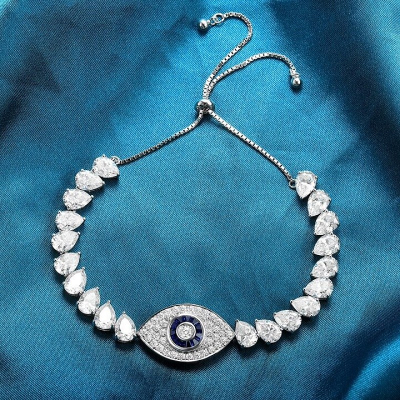 Ruif Jewelry Classic Design S925 Silver 0.27ct Lab Grown Sapphire Bracelet Gemstone Jewelry