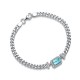 Ruif Jewelry Classic Design S925 Silver 1.51ct Lab Grown Paraiba Sapphire Bracelet Gemstone Jewelry Wedding Party Ruif Jewelry Classic Design S925 Silver 1.51ct Lab Grown Paraiba Sapphire Bracelet Gemstone Jewelry Wedding Party