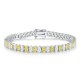Ruif Jewelry Classic Design S925 Silver 18.62ct Pink/Yellow Color Simulated Diamond Bracelet Wedding Bands Ruif Jewelry Classic Design S925 Silver 18.62ct Pink/Yellow Color Simulated Diamond Bracelet Wedding Bands