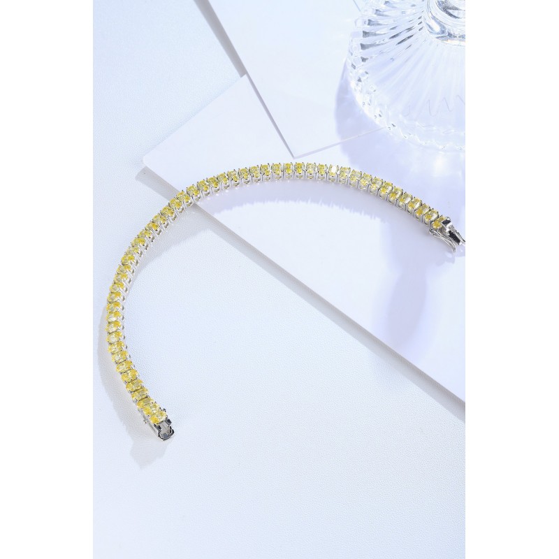 Ruif Jewelry Classic Design S925 Silver 18.62ct Yellow/White Color Simulated Diamond Bracelet Wedding Bands Ruif Jewelry Classic Design S925 Silver 18.62ct Yellow/White Color Simulated Diamond Bracelet Wedding Bands