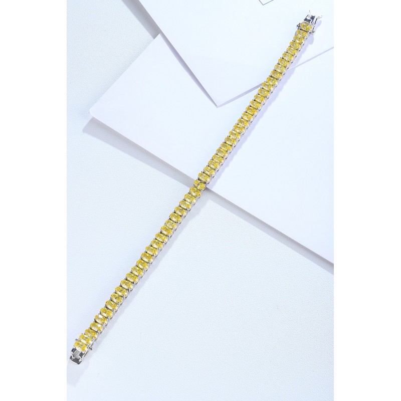 Ruif Jewelry Classic Design S925 Silver 18.62ct Yellow/White Color Simulated Diamond Bracelet Wedding Bands Ruif Jewelry Classic Design S925 Silver 18.62ct Yellow/White Color Simulated Diamond Bracelet Wedding Bands