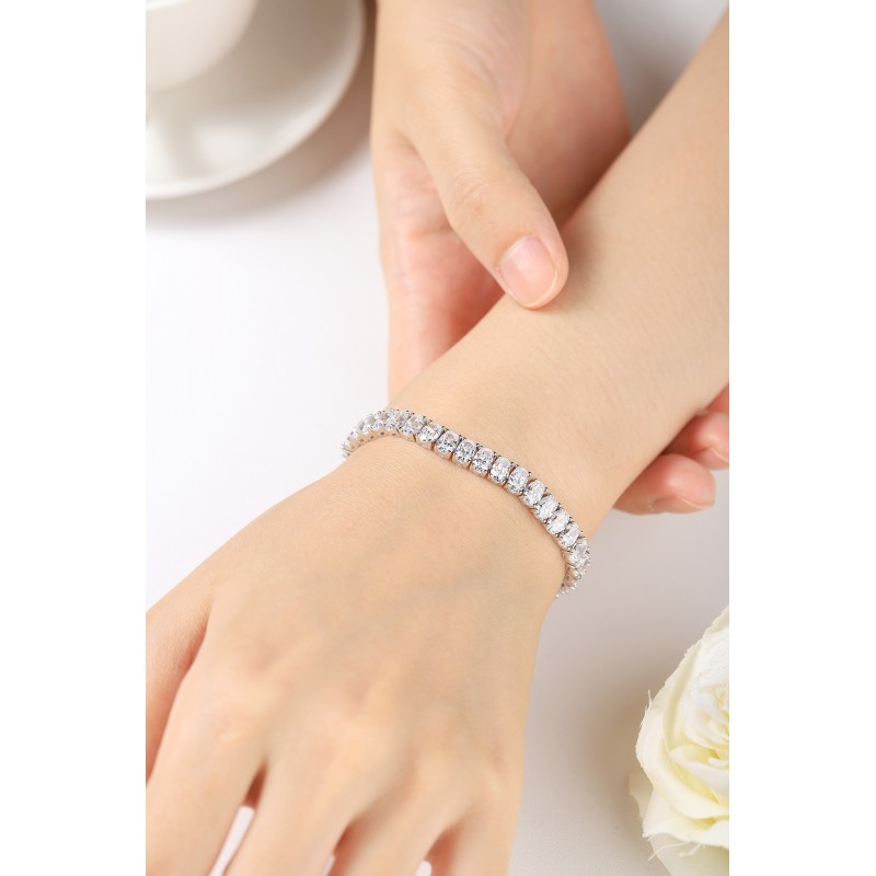 Ruif Jewelry Classic Design S925 Silver 18.62ct Yellow/White Color Simulated Diamond Bracelet Wedding Bands Ruif Jewelry Classic Design S925 Silver 18.62ct Yellow/White Color Simulated Diamond Bracelet Wedding Bands