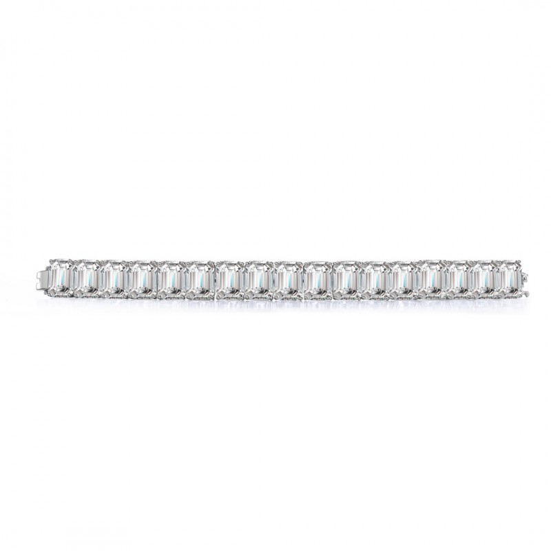 Ruif Jewelry Classic Design S925 Silver 5ctx17pcs White Color Simulated Diamond Bracelet Wedding Bands Ruif Jewelry Classic Design S925 Silver 5ctx17pcs White Color Simulated Diamond Bracelet Wedding Bands