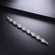 Ruif Jewelry Classic Design S925 Silver 4ctx8pcs Radiant Cut Pink Simulated Diamond Bracelet Wedding Bands