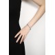 Ruif Jewelry Classic Design S925 Silver Blue Color Simulated Diamond Bracelet Wedding Bands