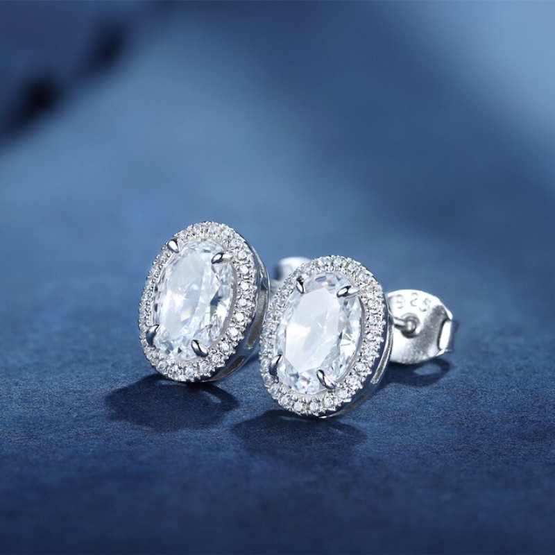 Ruif Jewelry Classic Design S925 Silver 1.0ctx2pcs Yellow/White Color Simulated Diamond Earrings Cubic Zircon Jewelry Ruif Jewelry Classic Design S925 Silver 1.0ctx2pcs Yellow/White Color Simulated Diamond Earrings Cubic Zircon Jewelry