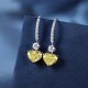 Ruif Jewelry Classic Design S925 Silver 1.0ctx2pcs Yellow/White Color Simulated Diamond Earrings Gemstone Jewelry Ruif Jewelry Classic Design S925 Silver 1.0ctx2pcs Yellow/White Color Simulated Diamond Earrings Gemstone Jewelry