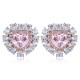Ruif Jewelry Classic Design 18K White Gold 3.35ct Pink Simulated Diamond Earrings Cubic Zircon Earrings Gemstone Jewelry Ruif Jewelry Classic Design 18K White Gold 3.35ct Pink Simulated Diamond Earrings Cubic Zircon Earrings Gemstone Jewelry