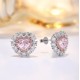 Ruif Jewelry Classic Design 18K White Gold 3.35ct Pink Simulated Diamond Earrings Cubic Zircon Earrings Gemstone Jewelry Ruif Jewelry Classic Design 18K White Gold 3.35ct Pink Simulated Diamond Earrings Cubic Zircon Earrings Gemstone Jewelry