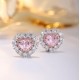 Ruif Jewelry Classic Design 18K White Gold 3.35ct Pink Simulated Diamond Earrings Cubic Zircon Earrings Gemstone Jewelry Ruif Jewelry Classic Design 18K White Gold 3.35ct Pink Simulated Diamond Earrings Cubic Zircon Earrings Gemstone Jewelry