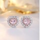 Ruif Jewelry Classic Design 18K White Gold 3.35ct Pink Simulated Diamond Earrings Cubic Zircon Earrings Gemstone Jewelry Ruif Jewelry Classic Design 18K White Gold 3.35ct Pink Simulated Diamond Earrings Cubic Zircon Earrings Gemstone Jewelry