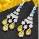 Ruif Jewelry Classic Design S925 Silver 9.16ct Yellow Simulated Diamond Earrings Cubic Zircon Earrings Gemstone Jewelry Ruif Jewelry Classic Design S925 Silver 9.16ct Yellow Simulated Diamond Earrings Cubic Zircon Earrings Gemstone Jewelry