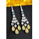 Ruif Jewelry Classic Design S925 Silver 9.16ct Yellow Cubic Zircon Earrings Gemstone Jewelry