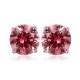Ruif Jewelry Classic Design S925 Silver Red Color Simulated Diamond Earrings Cubic Zircon Earrings Gemstone Jewelry