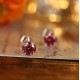 Ruif Jewelry Classic Design S925 Silver Red Color Simulated Diamond Earrings Cubic Zircon Earrings Gemstone Jewelry