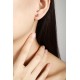 Ruif Jewelry Classic Design S925 Silver Red Color Simulated Diamond Earrings Cubic Zircon Earrings Gemstone Jewelry