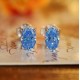 Ruif Jewelry Classic Design S925 Silver Blue Color Simulated Diamond Earrings Cubic Zircon Earrings Gemstone Jewelry Ruif Jewelry Classic Design S925 Silver Blue Color Simulated Diamond Earrings Cubic Zircon Earrings Gemstone Jewelry