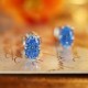 Ruif Jewelry Classic Design S925 Silver Blue Color Simulated Diamond Earrings Cubic Zircon Earrings Gemstone Jewelry Ruif Jewelry Classic Design S925 Silver Blue Color Simulated Diamond Earrings Cubic Zircon Earrings Gemstone Jewelry