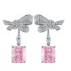 Ruif Jewelry Classic Design S925 Silver 5.0ctx2pcs Pink Color Simulated Diamond Earrings Cubic Zircon Earrings Gemstone Jewelry Ruif Jewelry Classic Design S925 Silver 5.0ctx2pcs Pink Color Simulated Diamond Earrings Cubic Zircon Earrings Gemstone Jewelry