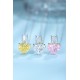 Ruif Jewelry Classic Design S925 Silver 3.0ct Simulated Diamond Pendant Necklace Pink Color Gemstone Jewelry Ruif Jewelry Classic Design S925 Silver 3.0ct Simulated Diamond Pendant Necklace Pink Color Gemstone Jewelry