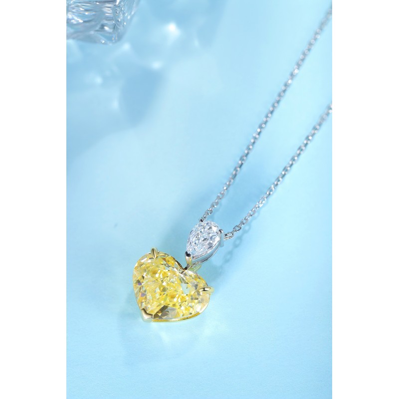 Ruif Jewelry Classic Design S925 Silver 3.0ct Simulated Diamond Pendant Necklace Pink Color Gemstone Jewelry Ruif Jewelry Classic Design S925 Silver 3.0ct Simulated Diamond Pendant Necklace Pink Color Gemstone Jewelry