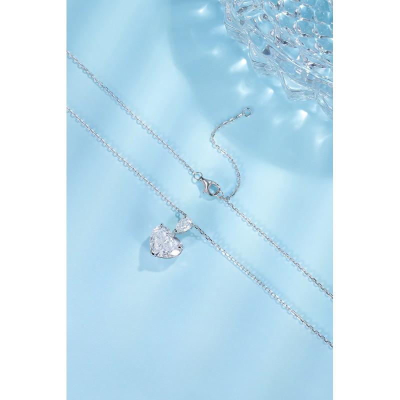 Ruif Jewelry Classic Design S925 Silver 3.0ct Simulated Diamond Pendant Necklace Pink Color Gemstone Jewelry Ruif Jewelry Classic Design S925 Silver 3.0ct Simulated Diamond Pendant Necklace Pink Color Gemstone Jewelry