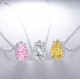 Ruif Jewelry Classic Design S925 Silver 3.0ct Simulated Diamond Pendant Necklace Pink/Yellow/White Color Gemstone Jewelry Ruif Jewelry Classic Design S925 Silver 3.0ct Simulated Diamond Pendant Necklace Pink/Yellow/White Color Gemstone Jewelry