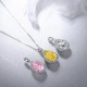 Ruif Jewelry Classic Design S925 Silver 3.0ct Simulated Diamond Pendant Necklace Pink/Yellow/White Color Gemstone Jewelry Ruif Jewelry Classic Design S925 Silver 3.0ct Simulated Diamond Pendant Necklace Pink/Yellow/White Color Gemstone Jewelry