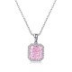 Ruif Jewelry Classic Design S925 Silver 5.0ct Simulated Diamond Pendant Necklace Pink/Yellow/White Color Gemstone Jewelry Ruif Jewelry Classic Design S925 Silver 5.0ct Simulated Diamond Pendant Necklace Pink/Yellow/White Color Gemstone Jewelry