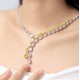 Ruif Jewelry Classic Design S925 Silver 55.29ct White/Yellow Simulated Diamond Pendant Necklace Gemstone Jewelry Ruif Jewelry Classic Design S925 Silver 55.29ct White/Yellow Simulated Diamond Pendant Necklace Gemstone Jewelry