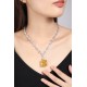 Ruif Jewelry Classic Design S925 Silver 104.36ct White/ Yellow Simulated Diamond Pendant Necklace Gemstone Jewelry Ruif Jewelry Classic Design S925 Silver 104.36ct White/ Yellow Simulated Diamond Pendant Necklace Gemstone Jewelry