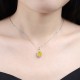 Ruif Jewelry Classic Design S925 Silver 3.0ct Simulated Diamond Pendant Necklace Yellow Color Gemstone Jewelry Ruif Jewelry Classic Design S925 Silver 3.0ct Simulated Diamond Pendant Necklace Yellow Color Gemstone Jewelry