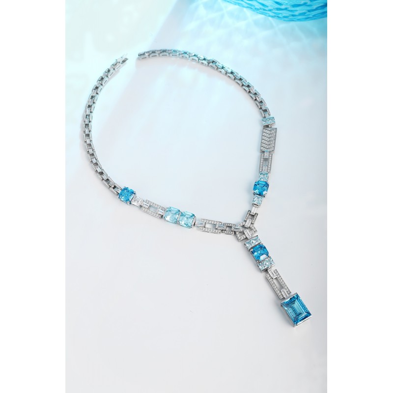 Ruif Jewelry Classic Design S925 Silver 55.06ct Simulated Diamond Pendant Necklace Yellow Color Gemstone Jewelry Ruif Jewelry Classic Design S925 Silver 55.06ct Simulated Diamond Pendant Necklace Yellow Color Gemstone Jewelry