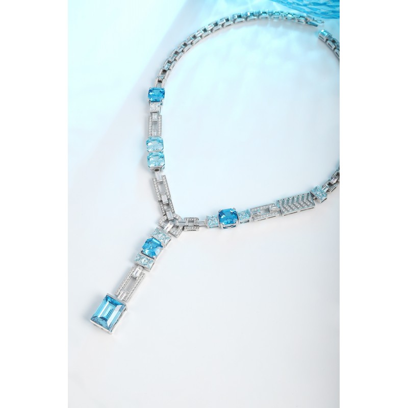 Ruif Jewelry Classic Design S925 Silver 55.06ct Simulated Diamond Pendant Necklace Yellow Color Gemstone Jewelry Ruif Jewelry Classic Design S925 Silver 55.06ct Simulated Diamond Pendant Necklace Yellow Color Gemstone Jewelry