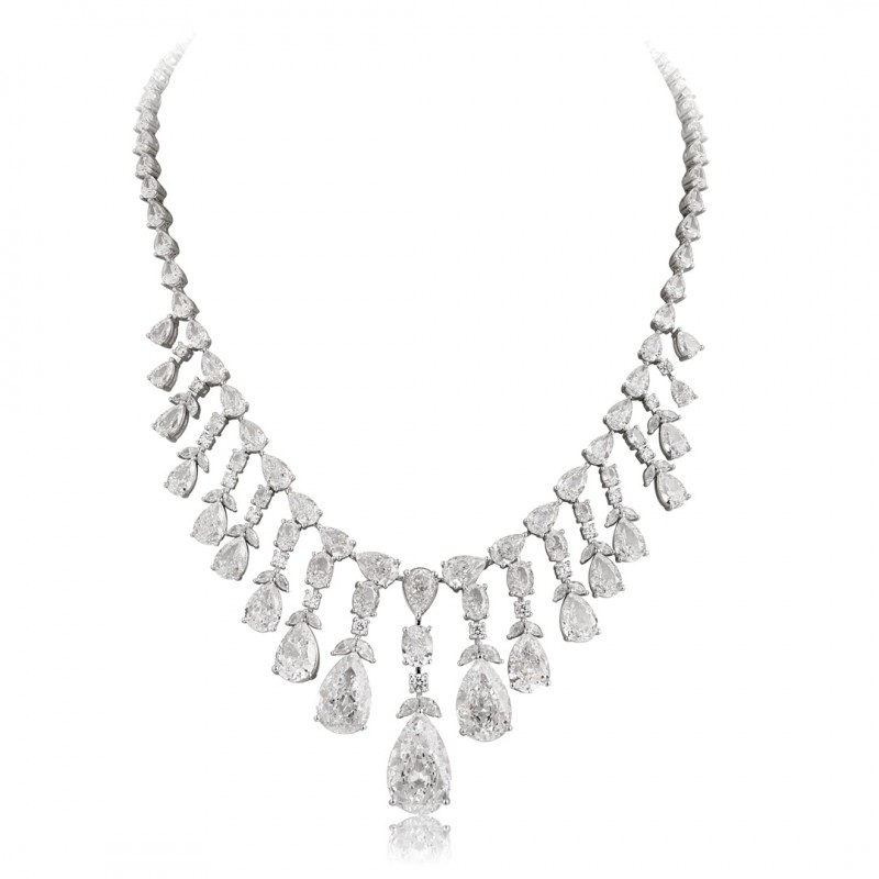 Ruif Jewelry Classic Design S925 Silver 26.995ct White Simulated Diamond Pendant Necklace Gemstone Jewelry Ruif Jewelry Classic Design S925 Silver 26.995ct White Simulated Diamond Pendant Necklace Gemstone Jewelry