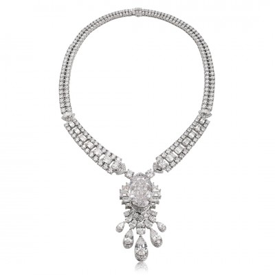 Ruif  Jewelry Classic Design S925 Silver 50.96ct White Simulated Diamond Pendant Necklace Gemstone Jewelry