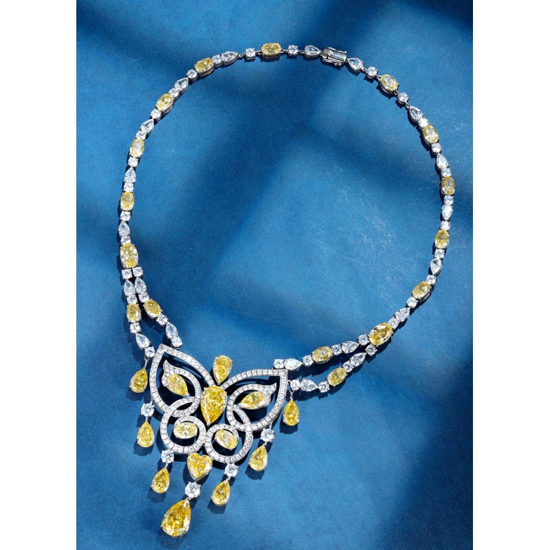 Ruif Jewelry Classic Design S925 Silver 20ct Yellow/White Color White/ Yellow Simulated Diamond Pendant Necklace Gemstone Jewelry Ruif Jewelry Classic Design S925 Silver 20ct Yellow/White Color White/ Yellow Simulated Diamond Pendant Necklace Gemstone Jewelry