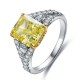 Ruif Jewelry Classic Design S925 Silver 3.0ct Pink/Yellow/White Simulated Diamond Ring Cubic Zircon Ring Wedding Bands