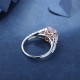 Ruif Jewelry Classic Design S925 Silver 3.0ct Pink/Yellow/White Simulated Diamond Ring Cubic Zircon Ring Wedding Bands