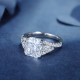 Ruif Jewelry Classic Design S925 Silver 3.0ct Pink/Yellow/White Simulated Diamond Ring Cubic Zircon Ring Wedding Bands