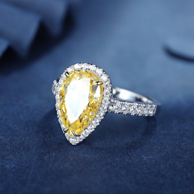 Ruif Jewelry Classic Design S925 Silver 3.0ct Pink/Yellow/White Colors Simulated Diamond Ring Cubic Zircon Ring Wedding Bands Ruif Jewelry Classic Design S925 Silver 3.0ct Pink/Yellow/White Colors Simulated Diamond Ring Cubic Zircon Ring Wedding Bands